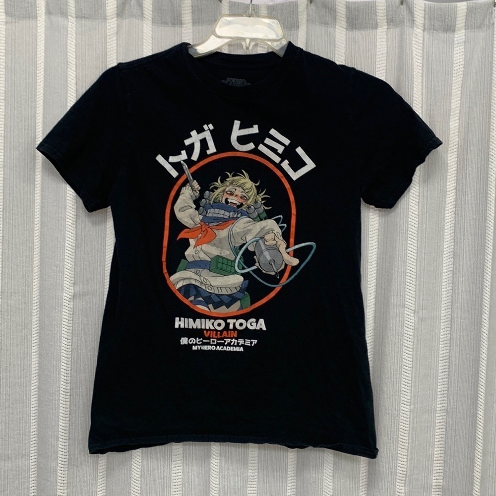 My Hero Academia Himiko Toga Villain‎ Black Tee Size S - EUC